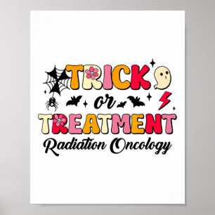 Poster Halloween De Oncologia De Trick Ou De Tratamento