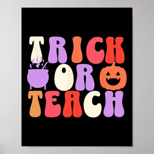 Poster Halloween De Professores De Ensino De Capuchos (Frente)
