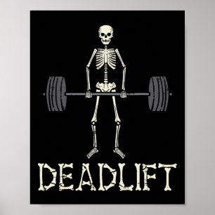 Poster Halloween Deadelevador Skeleton Gym Workout Figuru