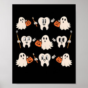 Poster Halloween Dentista Dentista Dentista Higienista De