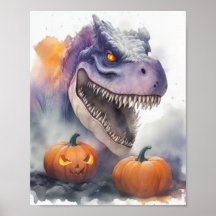 Halloween Dinosaur Pumpkins
