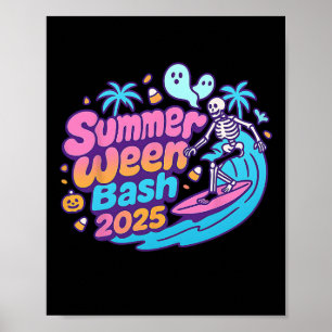Poster Halloween do Skeleton Beach Party Sh 2025
