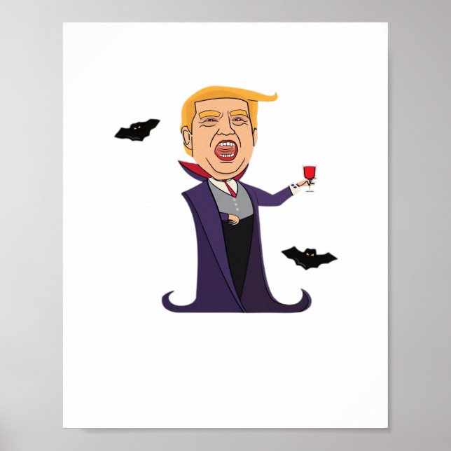 Poster Halloween Dracula Funny (Frente)