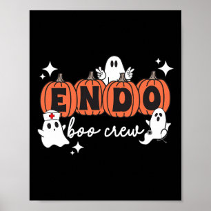 Poster Halloween Endo Crew Fantasma Pumpkin Endo Nurse Sq
