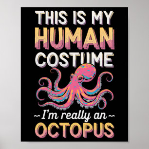 Poster Halloween Esta é a minha fantasia humana Eu sou re
