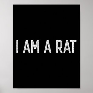 Poster Halloween Eu sou um amante de Ratos Divertidos