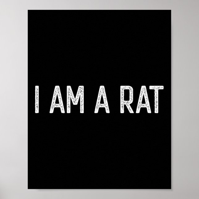 Poster Halloween Eu sou um amante de Ratos Divertidos (Frente)