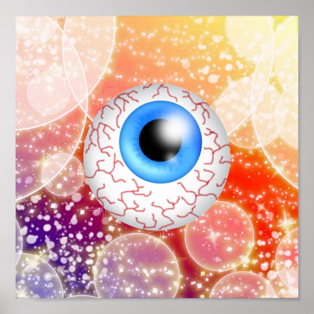 Póster Halloween Eyeball - SRF (Frente)