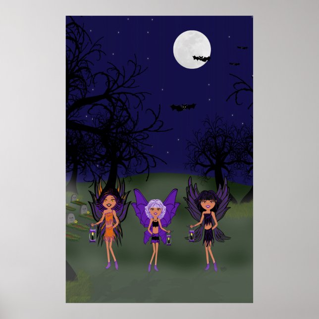 Poster Halloween Faeries As Irmãs Hallow (Frente)