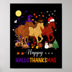 Poster Halloween Feliz Hallo de Natal