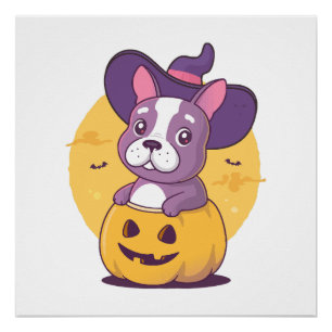 Póster Halloween francês