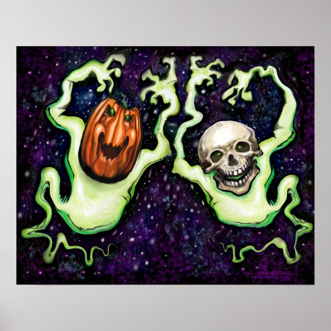 Poster Halloween Ghost (Frente)