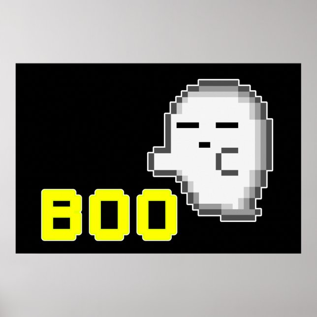 POSTER HALLOWEEN GHOST - BOO (Frente)