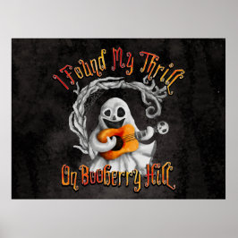 Poster Halloween Ghost Guitar Booberry Hill