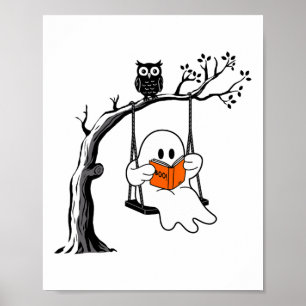 Poster Halloween Ghost Swing Lendo Vintage Costume Wome