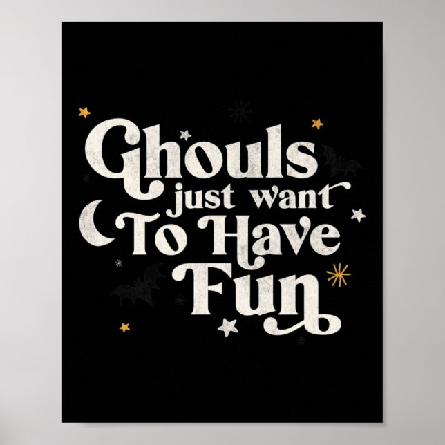 Poster Halloween Ghouls Só Quer Se Divertir (Frente)