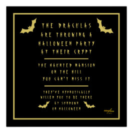 Póster Halloween Glossy Poster assinado pela poeta Adiela