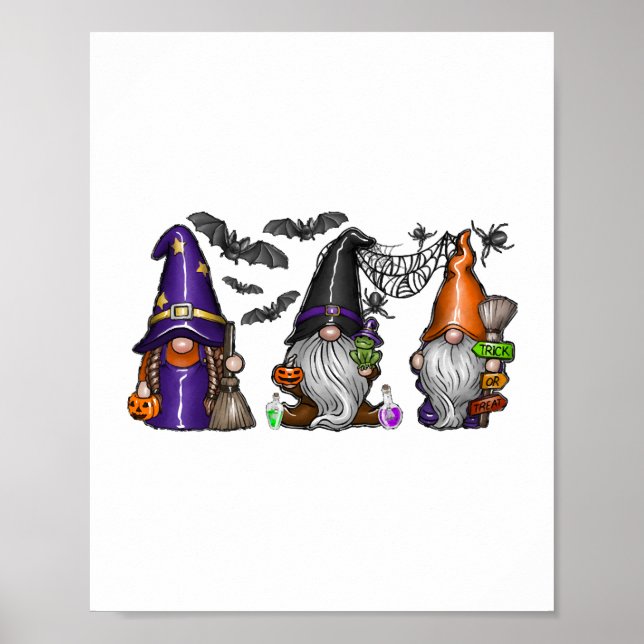 Poster Halloween Gnomo (Frente)