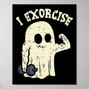 Poster Halloween Gym Ghost I Exorcie a fantasia de divers