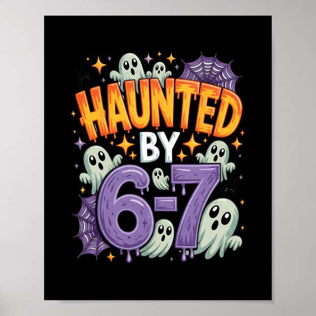 Poster Halloween Haunted 67 Six Seven Meme 1 (25)  (Frente)