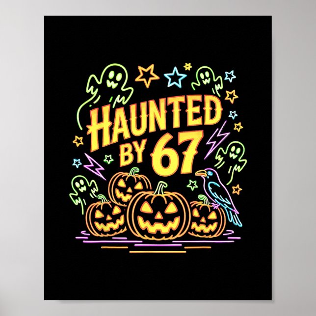 Poster Halloween Haunted 67 Six Seven Meme 1 (6)  (Frente)