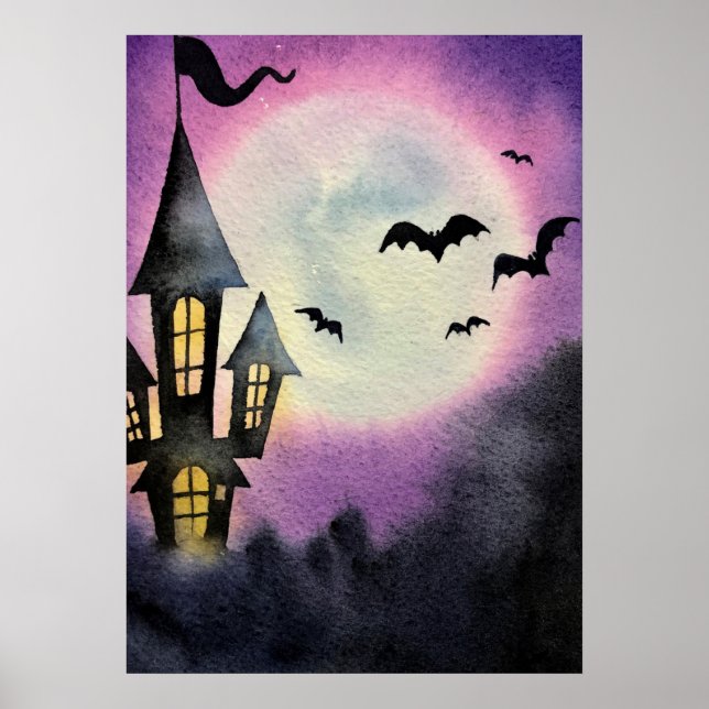 Poster Halloween Haunted House, Mansão Assustadora (Frente)