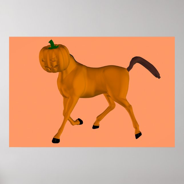 Póster Halloween Horse (Frente)