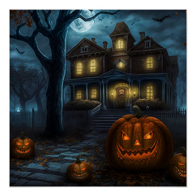 Póster Halloween House (Frente)