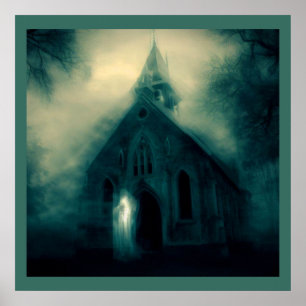 Poster Halloween - Igreja Assombrada 4