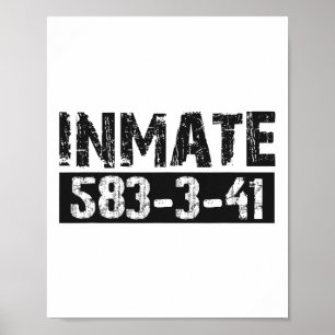 Poster Halloween Inmate Jail Costume Kids