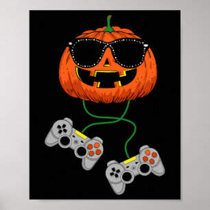Poster Halloween Jack O Lantern Gamer Boys Brincadeira H