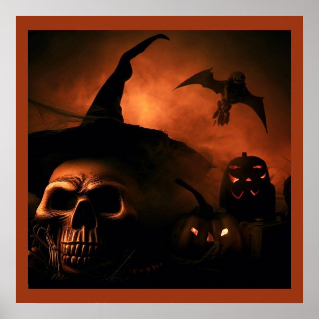 Poster Halloween - Jack-O-Lanternas 4 (Frente)