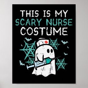 Poster Halloween Minha Enfermeira Assustadora Costume Eng