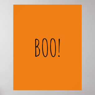 Poster Halloween, minimalista da tipografia estragada em