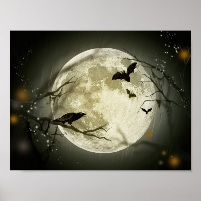 Poster Halloween Moon (Frente)