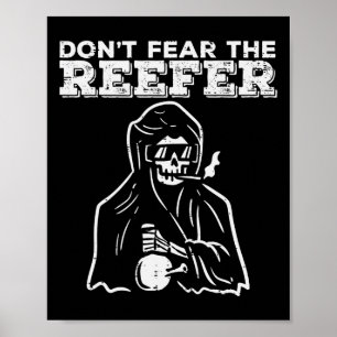 Poster Halloween Não Tem Medo De Reverter Grim Reaper Fun