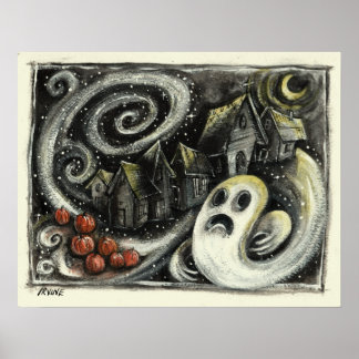 Póster Hallowe'en Night