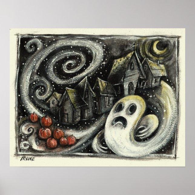 Póster Hallowe'en Night (Frente)