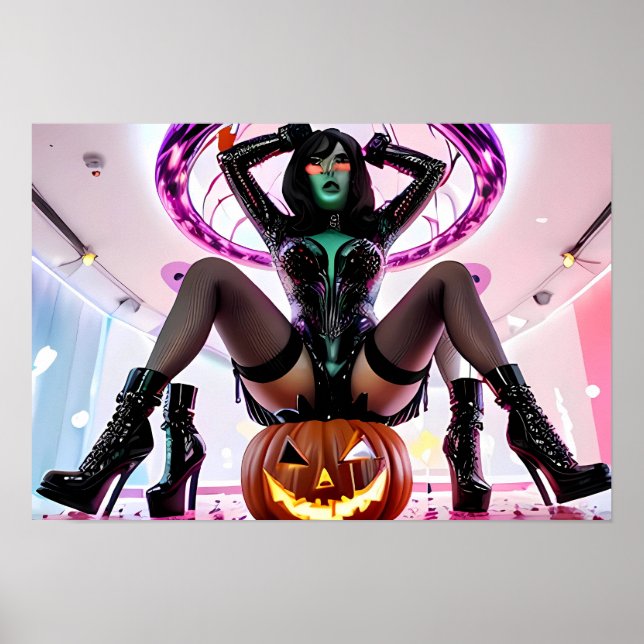 Poster Halloween Night Lifer (Frente)