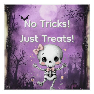Póster Halloween "No Tricks Only Treats"