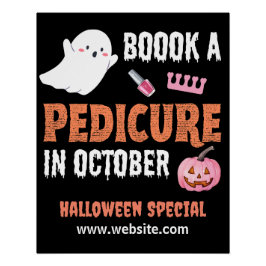 Póster Halloween Pedicure Especial Poster brilhante