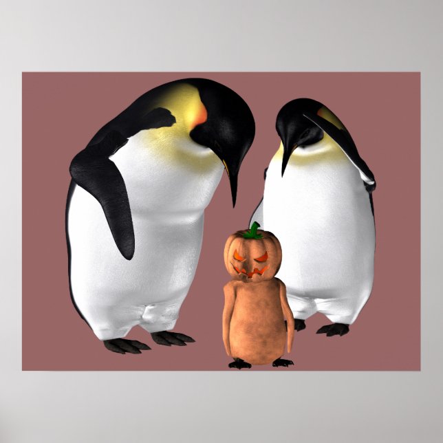 Póster Halloween Penguin (Frente)