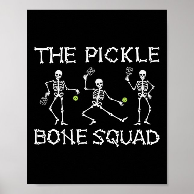 Poster Halloween Picklell O Esqueleto Do Esquadrão De Oss (Frente)