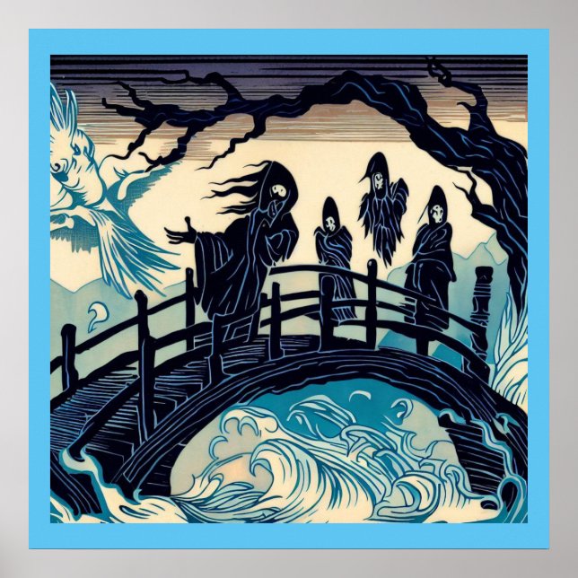 Poster Halloween - Ponte Assombrada - Corte 2 (Frente)