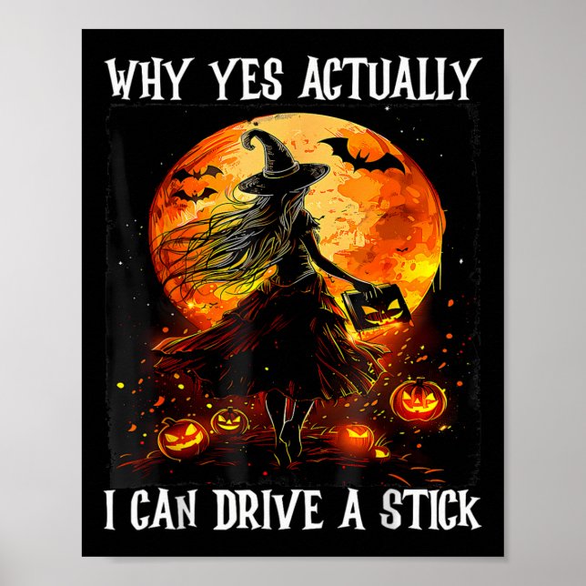 Poster Halloween Por Que Sim Posso Dirigir Um Pau (Frente)