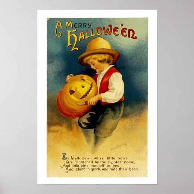 Poster Halloween Pumpkin (Frente)