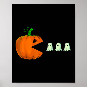 Poster Halloween Pumpkin Diversão Fantasmas Meninos Homen