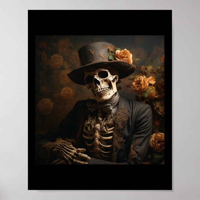 Poster Halloween Pumpkin Skeleton Fantasmas Spooktacular  (Frente)