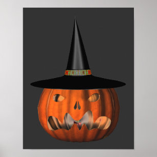 Póster Halloween Scary Jack O Lanterna Pumpkin