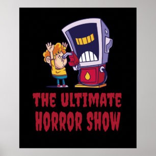Poster Halloween - Show de Terror no Posto de Combustível
